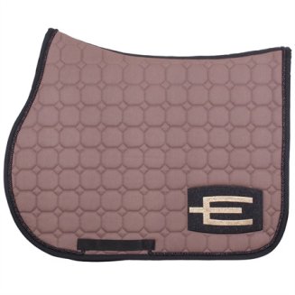 Hoppschabrak Octagon E-Logga Cappuccino/Glitter Black/Glitter Gold Equiline