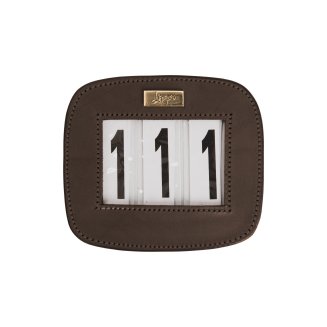 Nummerlapp Rektangulär 3 Siffror i Läder Lippo