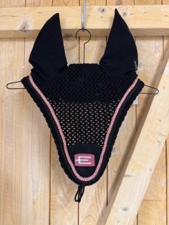 Flughuva E-Logga Black/Pink/White Glitter Loop Equiline