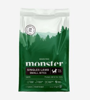 Hundfoder Grain Free Lamb Small Bites Monster