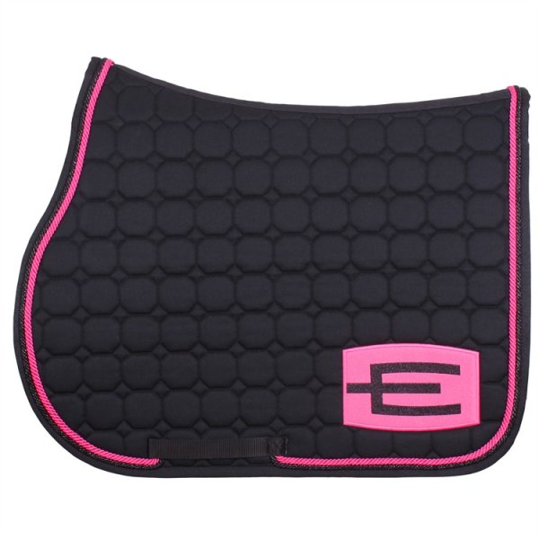 Hoppschabrak Octagon E-Logga Black/Pink/Black Glitter Equiline 