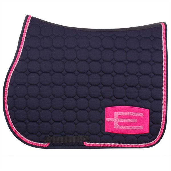 Hoppschabrak Octagon E-Logga Black/Pink/Pink Equiline