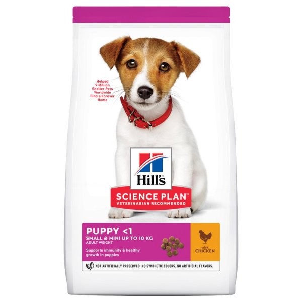 Hundfoder Puppy Small & Mini Chicken Hill´s 3 kg