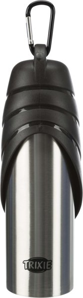 Vattenflaska rostfri med skål Trixie