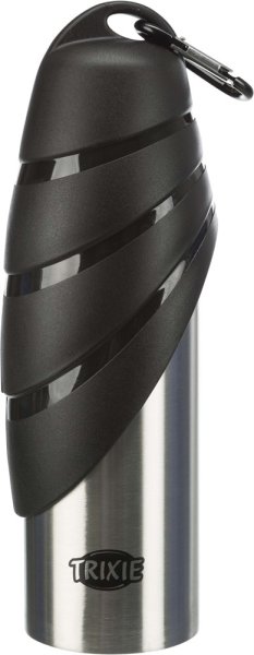 Vattenflaska rostfri med skål Trixie