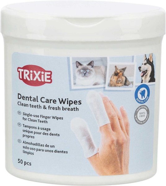 Fingerpads Mint, för tandvård Trixie