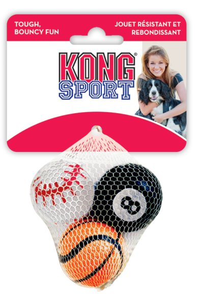 Hundleksak Sport Tennis Ball M 3-p Kong