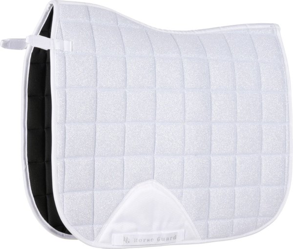 Dressyrschabrak Mesh Glitter Vit Horse Guard