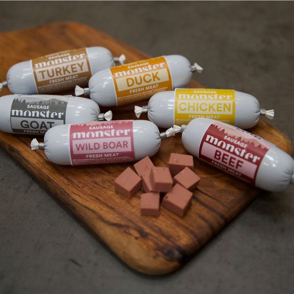 Hundfoder Dog Sausage Turkey Monster