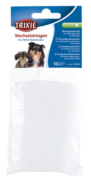 Absorberande inlägg för hanhundsskydd 10 st Trixie