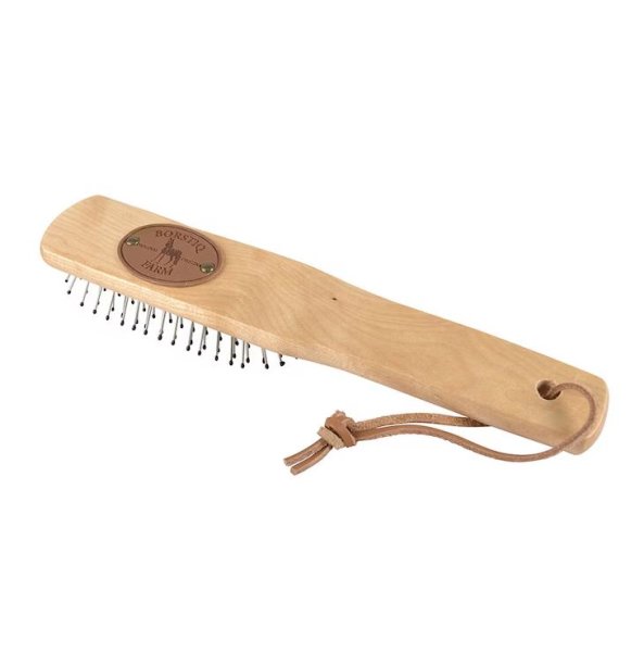 Man/svans borste med metallpiggar Borstiq