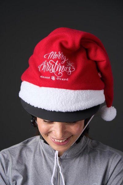 Tomteluva till ridhjälm Jul HorseGuard