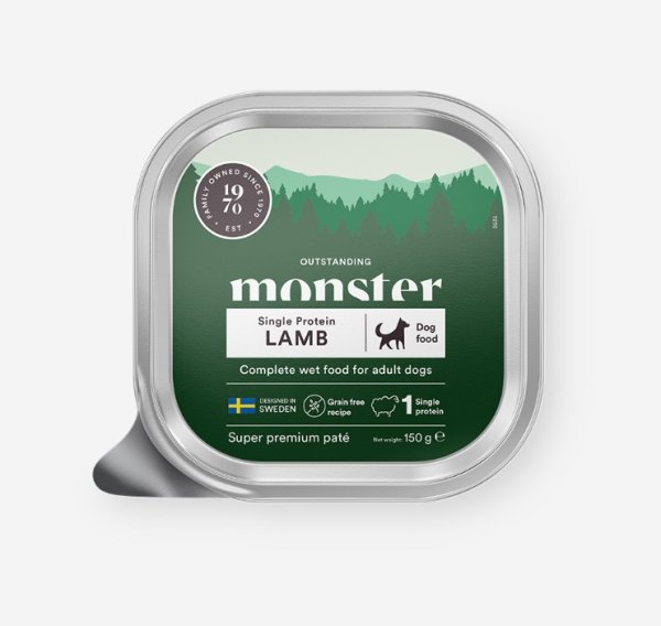 Hundfoder Paté 150g Monster