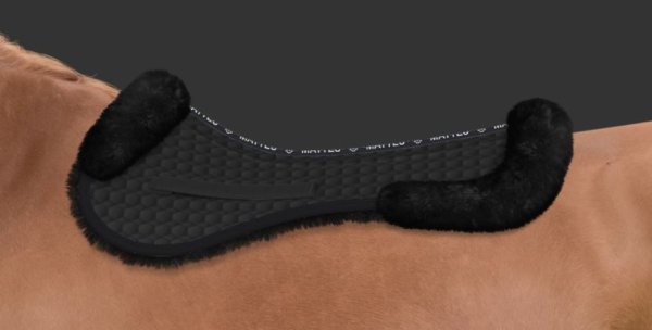 Sadelpadd Fårskinn med bakkant Mattes