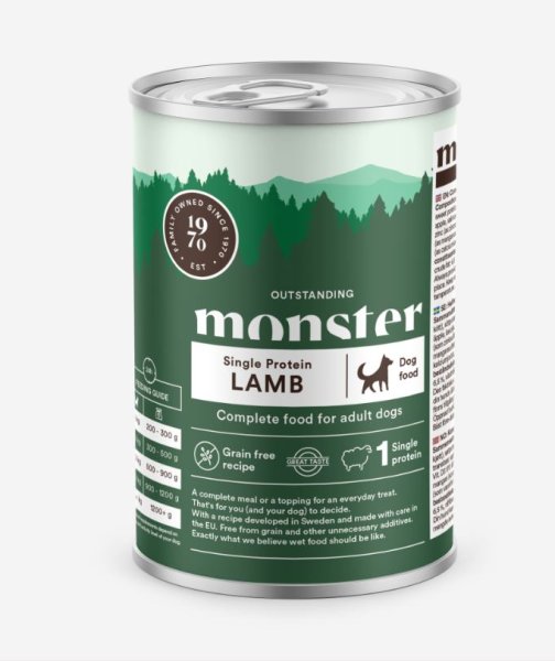 Hundfoder Burk 400g Monster