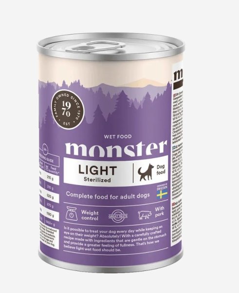 Hundfoder Burk 400g Monster