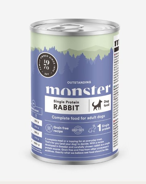 Hundfoder Burk 400g Monster