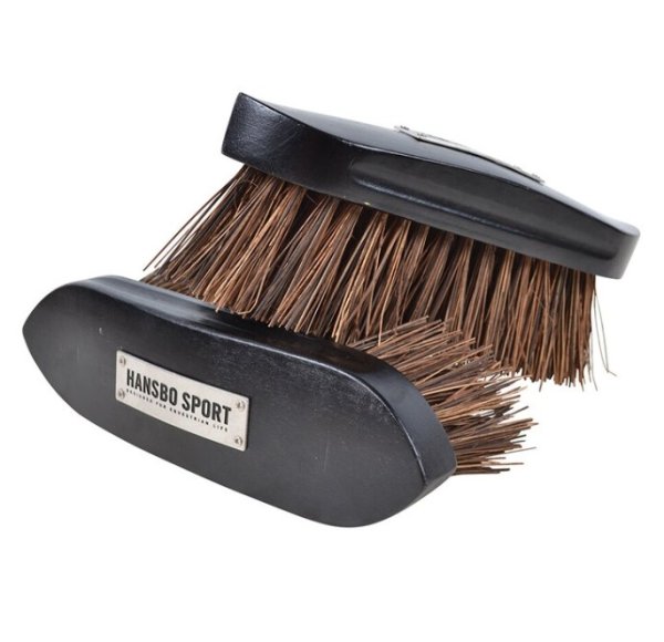 Ryktborste Svart Trä m. naturfiber HS