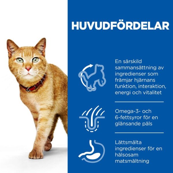 Kattfoder Senior Vitality Chicken & Rice Hill's